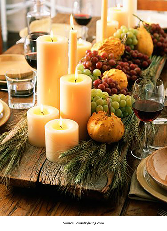 Planche de bois et fruits Noël